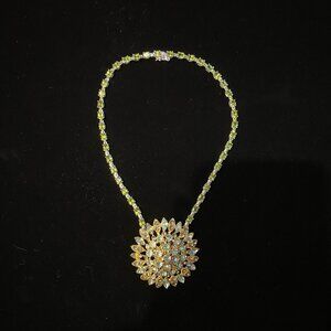 Vintage Starburst Necklace with Convertible Pendant
